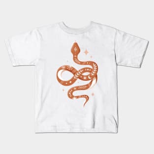 Snake - Terracotta Kids T-Shirt